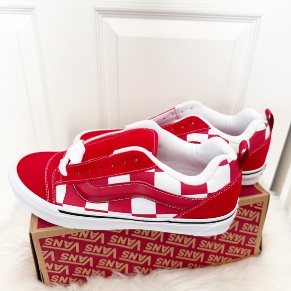 VANS Knu Skool Mega Check Red BRAND NEW - Picture 3 of 13